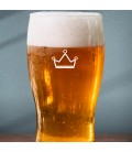Verre à bière logo gravé
