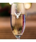 Coupe à Champagne "Noël" personnalisable