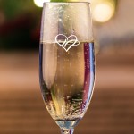 Flûtes à Champagne "Amour Infini" gravées