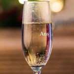 Verres à champagne prénom + age gravés