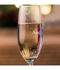 Verres à champagne prénom + age gravés