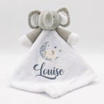 Doudou éléphant blanc Modèle Étoile