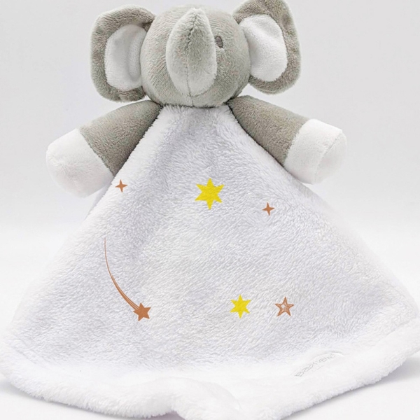 Doudou licorne blanche Modèle Licorne lune