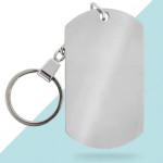 Porte-clés personnalisé plaque texte à graver