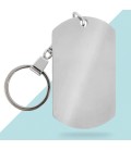 Porte-clés personnalisé plaque texte à graver
