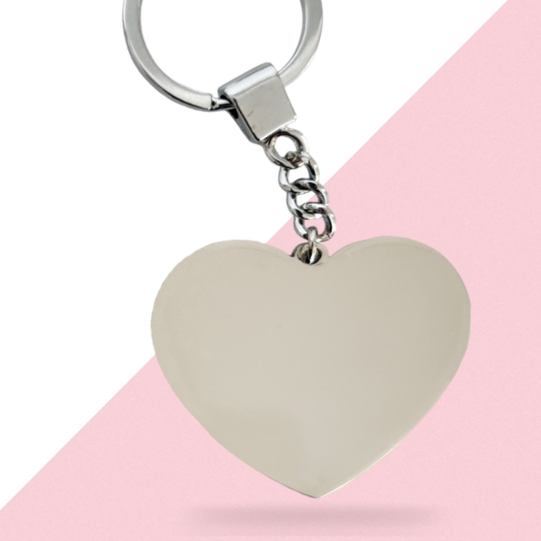 Porte clés cœur texte à graver