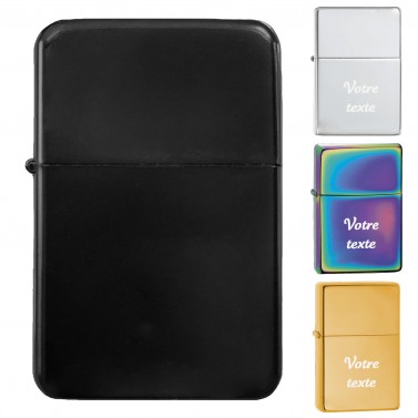Briquet personnalisé essence couleur - Modèle Majuscule