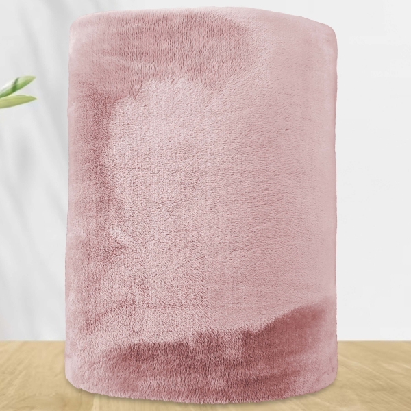 Plaid Polaire rose 130x160 personnalisé