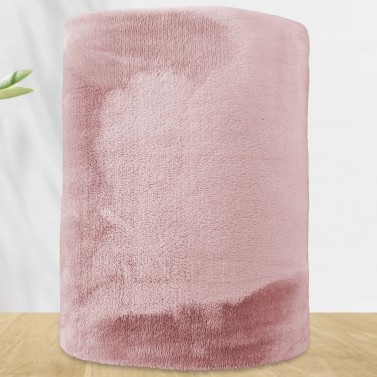 Plaid Polaire rose 130x160 personnalisé