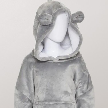 Couverture à capuche licorne rose personnalisée