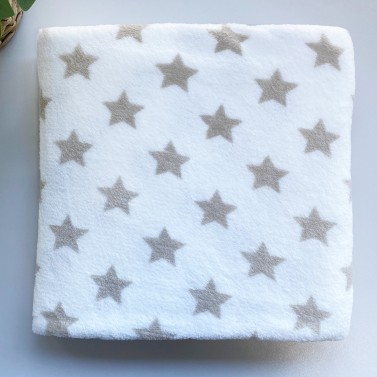 Peluche mouton blanc et son plaid personnalisé