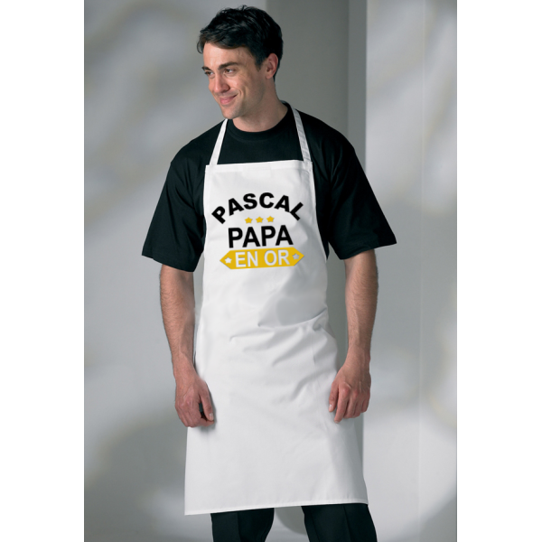 Tablier Papa en Or