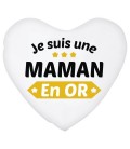 Coussin coeur je suis une Maman en or