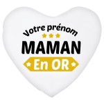 Coussin coeur je suis une Maman en or