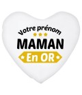Coussin coeur je suis une Maman en or