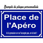 Plaque de rue à personnaliser