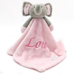 Doudou personnalisé Elephant rose