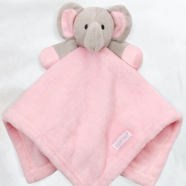Doudou personnalisé Elephant rose