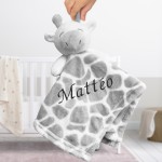 Doudou Girafe avec prénom personnalisé