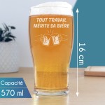 Verre à bière personnalisé - Modèle à la tienne