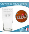 Verre à bière personnalisé - Modèle à la tienne