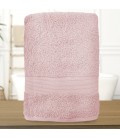 Serviette de bain rose personnalisée - 450gr/m²
