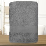 Serviette de bain Gris Foncé personnalisée - 450gr/m²