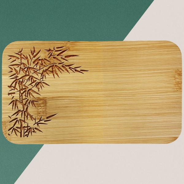 Boite à repas personnalisable avec un texte - Modèle Bambou