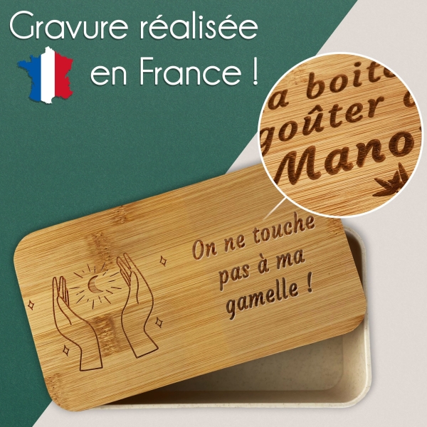 Lunchbox personnalisée avec votre texte - Modèle Lune