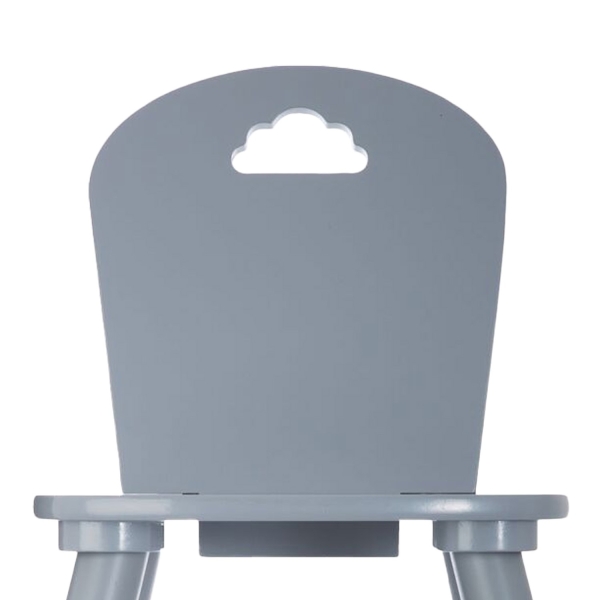 Chaise enfant grise à personnaliser