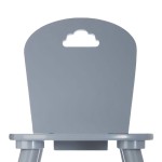 Chaise enfant grise à personnaliser