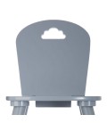 Chaise enfant grise à personnaliser