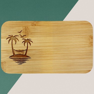 Lunchbox avec votre texte gravé - Modèle Plage