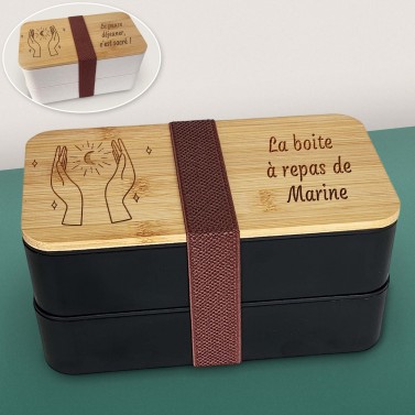 Lunchbox personnalisée avec votre texte - Modèle Lune