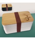 Lunchbox double personnalisée avec votre texte - Modèle Lune