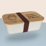 Boite à goûter enfant gravée avec votre texte - Modèle Lion
