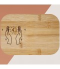 Boite à repas personnalisée avec votre texte - Modèle Lune
