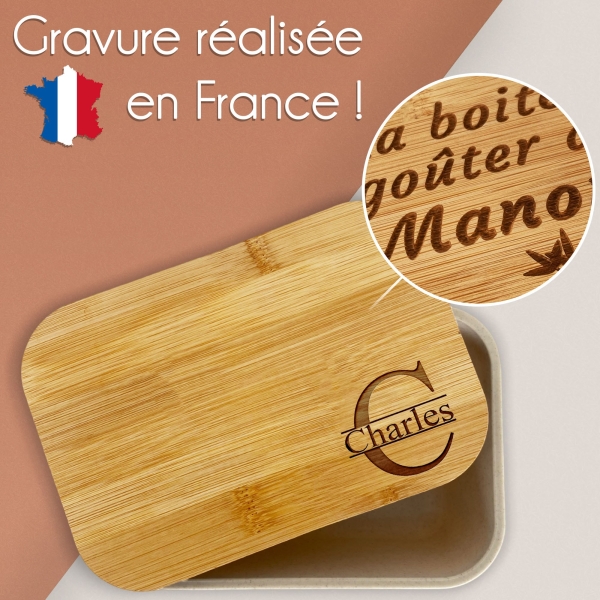 Lunchbox personnalisable avec votre prénom - Modèle Majuscule
