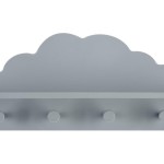 Porte manteau enfant gris personnalisé