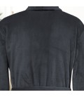 Robe de chambre anthracite brodée