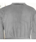 Peignoir de chambre gris homme brodé