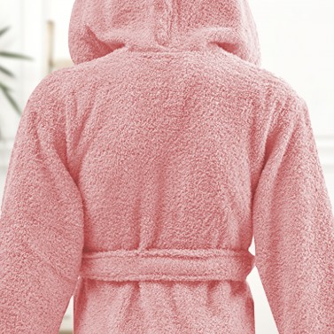 Peignoir de bain gris enfant