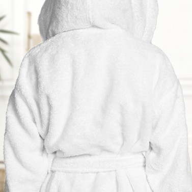 Peignoir de bain blanc enfant