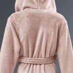 Peignoir enfant rose personnalisé