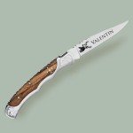 Couteau laguiole bois marron personnalisé