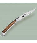 Couteau laguiole bois marron personnalisé