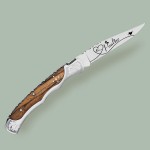 Couteau laguiole bois marron personnalisé