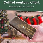 Couteau laguiole bois marron personnalisé