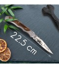 Couteau laguiole bois marron personnalisé