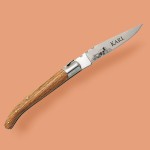 Couteau manche en frêne avec un prénom